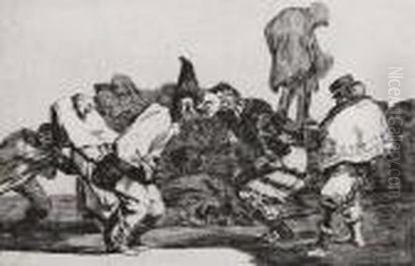 Disparate De Carnabal Oil Painting by Francisco De Goya y Lucientes