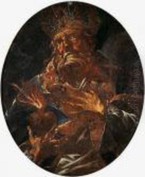 Santo Padre De Laiglesia Oil Painting by Francisco De Goya y Lucientes