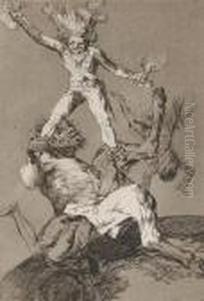 Subir Y Bajar Oil Painting by Francisco De Goya y Lucientes