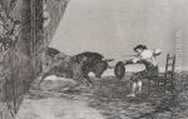 From Los Toros Oil Painting by Francisco De Goya y Lucientes