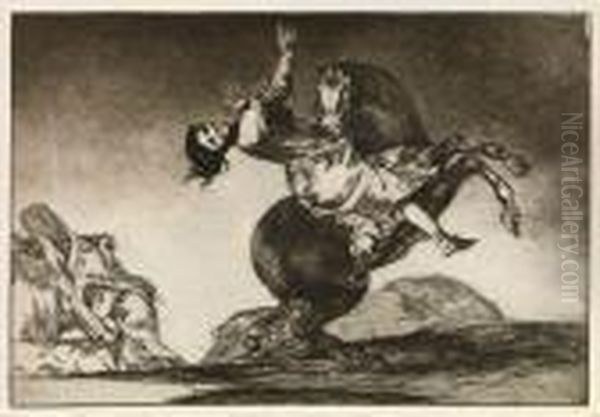 La Mujer Y El Potro Oil Painting by Francisco De Goya y Lucientes