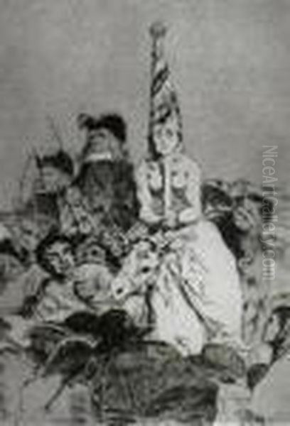 No Hubo Remedio Oil Painting by Francisco De Goya y Lucientes