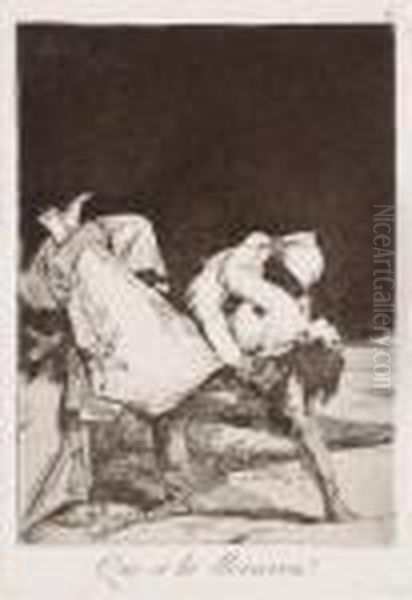 Que Se La Llevaron ! Oil Painting by Francisco De Goya y Lucientes