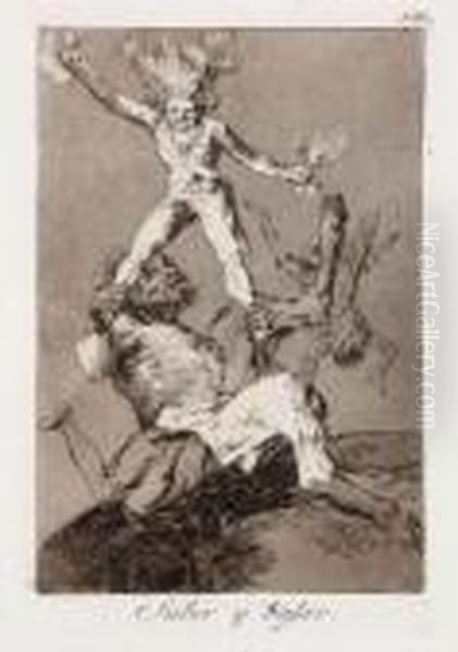 Subir Ytrajar Oil Painting by Francisco De Goya y Lucientes