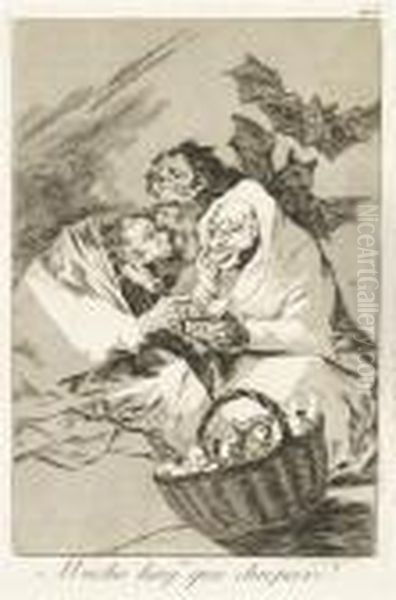 Mucho Hay Que Chupar Oil Painting by Francisco De Goya y Lucientes