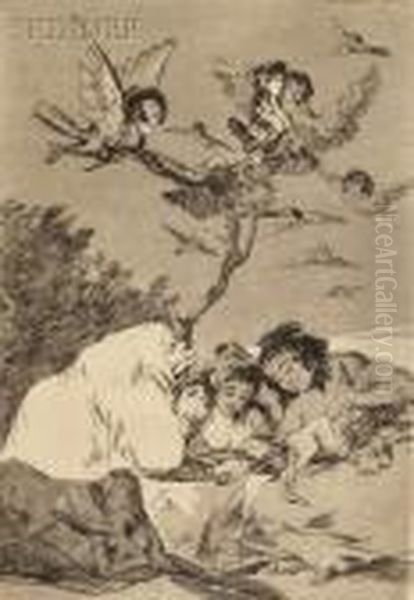 Todos Caeren Oil Painting by Francisco De Goya y Lucientes