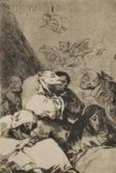 Correccion Oil Painting by Francisco De Goya y Lucientes