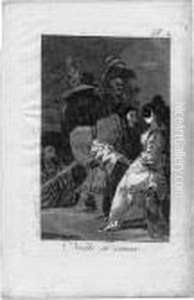 Nadie Se Conoce Oil Painting by Francisco De Goya y Lucientes