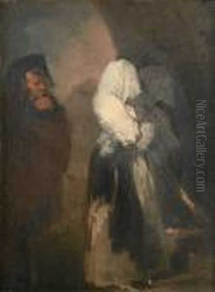 Pobrecitas! Oil Painting by Francisco De Goya y Lucientes