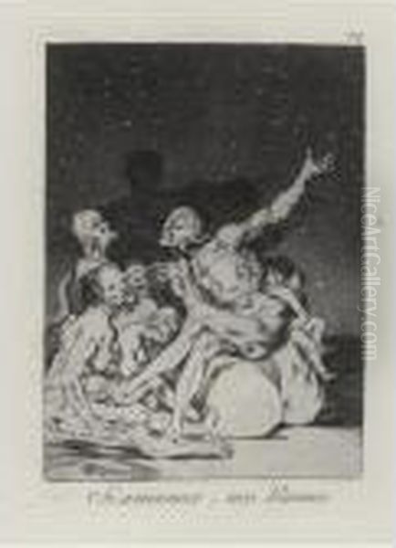 Los Caprichos Oil Painting by Francisco De Goya y Lucientes