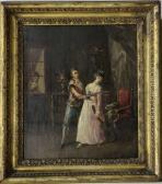 Pareja En Interior Oil Painting by Francisco De Goya y Lucientes