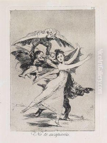 Los Caprichos Oil Painting by Francisco De Goya y Lucientes