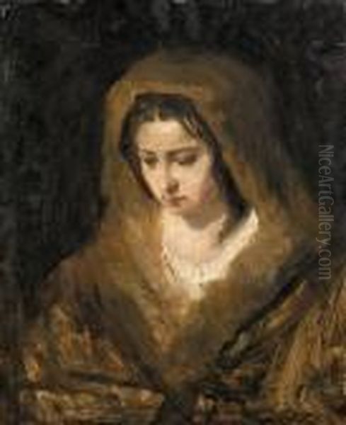 Femme Pensive Oil Painting by Francisco De Goya y Lucientes