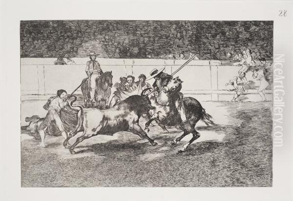 Scena Di Corrida Oil Painting by Francisco De Goya y Lucientes