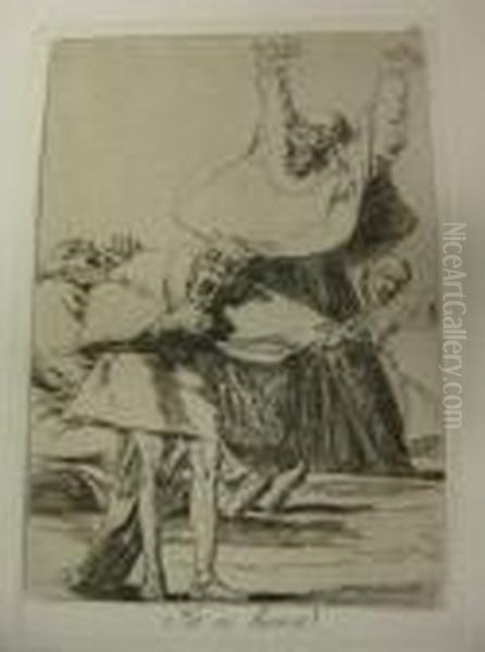 Two Aquatints With Etching. Oil Painting by Francisco De Goya y Lucientes