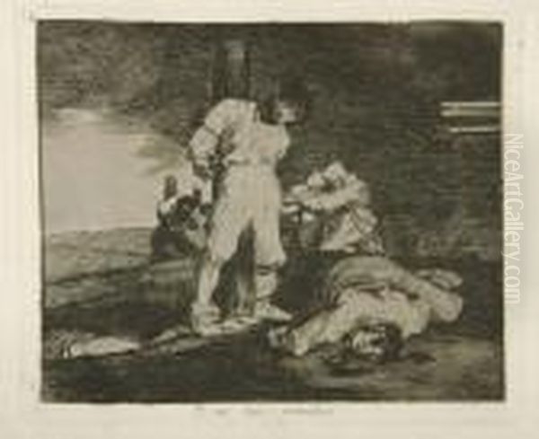 Sastres De La Guerra Oil Painting by Francisco De Goya y Lucientes