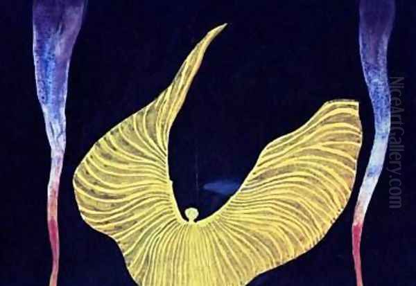 Loie Fuller Oil Painting by Koloman Moser