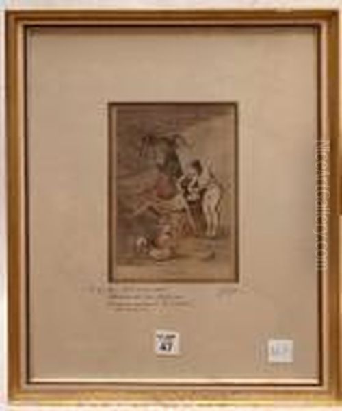 Ensayos Oil Painting by Francisco De Goya y Lucientes