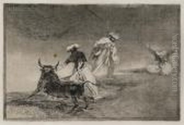 Capean Otro Encerrado Oil Painting by Francisco De Goya y Lucientes