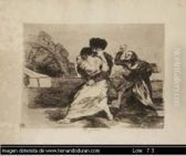 Sin Titulo Oil Painting by Francisco De Goya y Lucientes