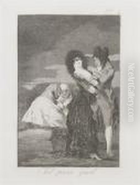 Tal Para Cual Oil Painting by Francisco De Goya y Lucientes