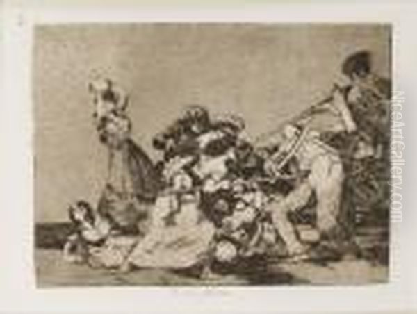 Los Desastres De La Guerra Oil Painting by Francisco De Goya y Lucientes