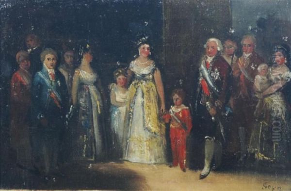 The Family Of Charles Iv Oil Painting by Francisco De Goya y Lucientes