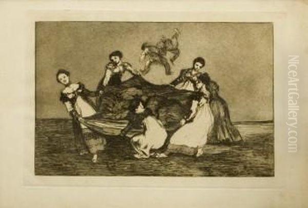 Disparate Femenino. (ninguno) Oil Painting by Francisco De Goya y Lucientes