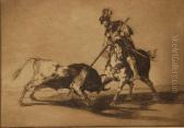 Serie De La Tauromaquia Oil Painting by Francisco De Goya y Lucientes