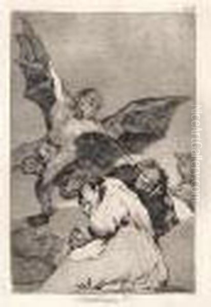 Soplones Oil Painting by Francisco De Goya y Lucientes