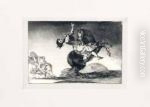 Caprichos No. 10 Disparates Oil Painting by Francisco De Goya y Lucientes