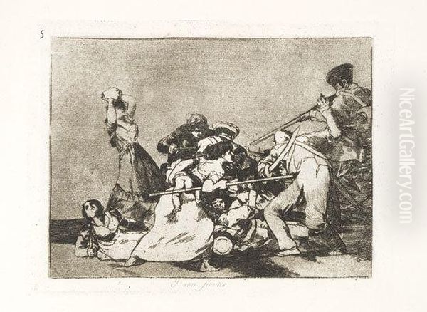 Los Desastres De La Guerra. Oil Painting by Francisco De Goya y Lucientes