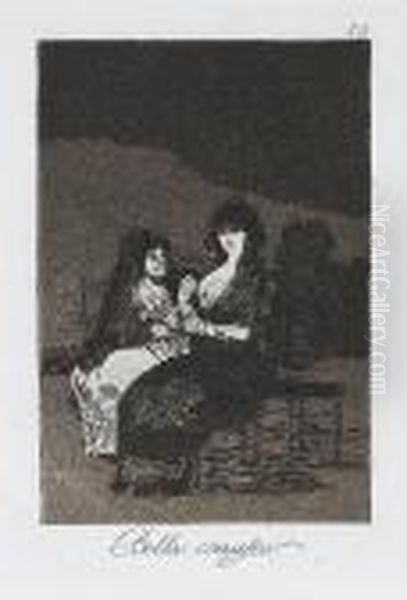 Bellos Consejos (harris 50) Oil Painting by Francisco De Goya y Lucientes