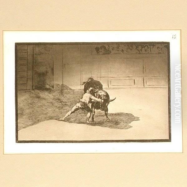 Etching Oil Painting by Francisco De Goya y Lucientes