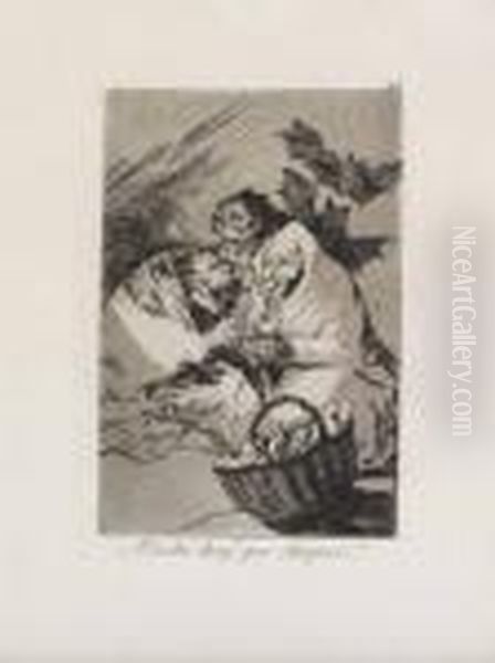 Mucho Hay Que Chupar Oil Painting by Francisco De Goya y Lucientes