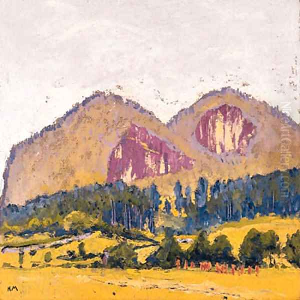 Plomberg Oil Painting by Koloman Moser