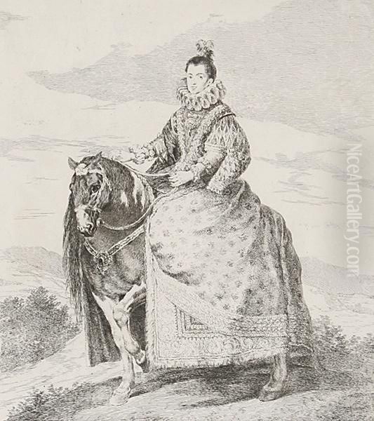 Margarita De Austria Oil Painting by Francisco De Goya y Lucientes