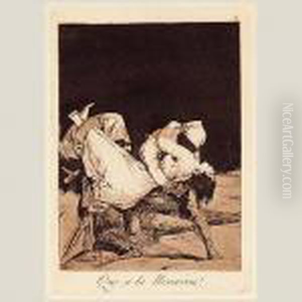 que Se La Llevaron! Oil Painting by Francisco De Goya y Lucientes