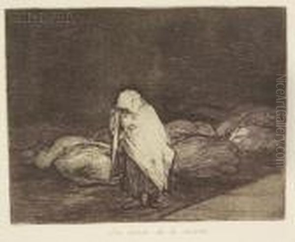 Las Camas De La Muerte Oil Painting by Francisco De Goya y Lucientes