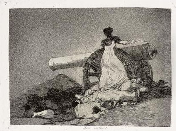 Los Desastres De La Guerra Oil Painting by Francisco De Goya y Lucientes