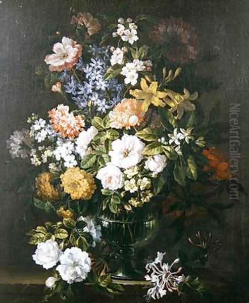 Still Life of Flowers Oil Painting by Jean-Baptiste Monnoyer