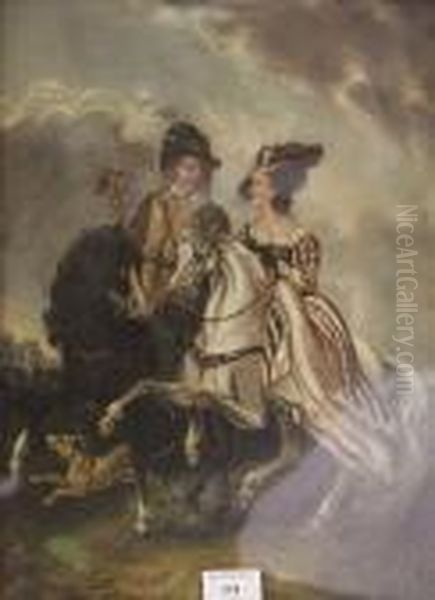 Hawking Oil Painting by Francisco De Goya y Lucientes