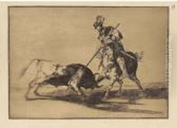 La Tauromaquia (h. 204-36) Oil Painting by Francisco De Goya y Lucientes