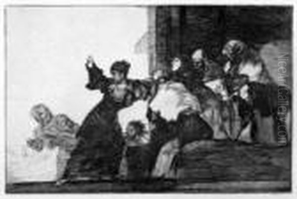 Disparate Pobre Oil Painting by Francisco De Goya y Lucientes