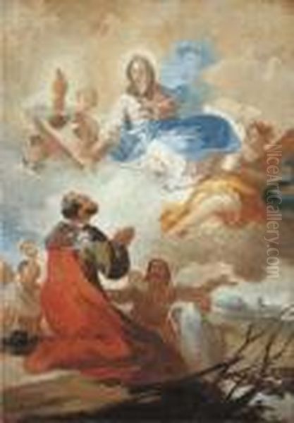 The Appearance Of The Virgen Del Pilar To Saint James Oil Painting by Francisco De Goya y Lucientes