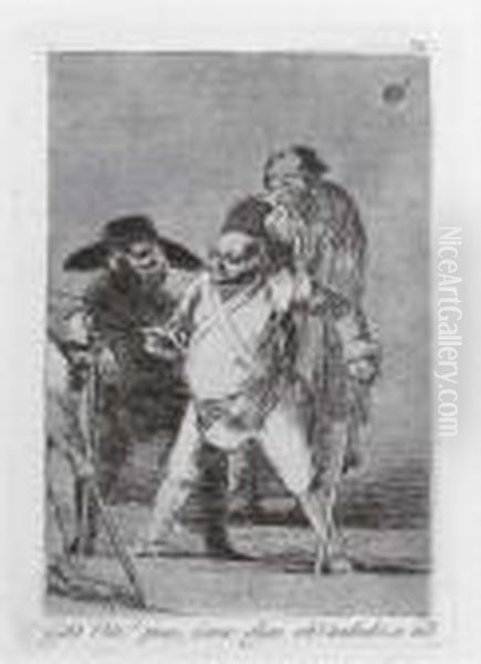 Correccion Oil Painting by Francisco De Goya y Lucientes