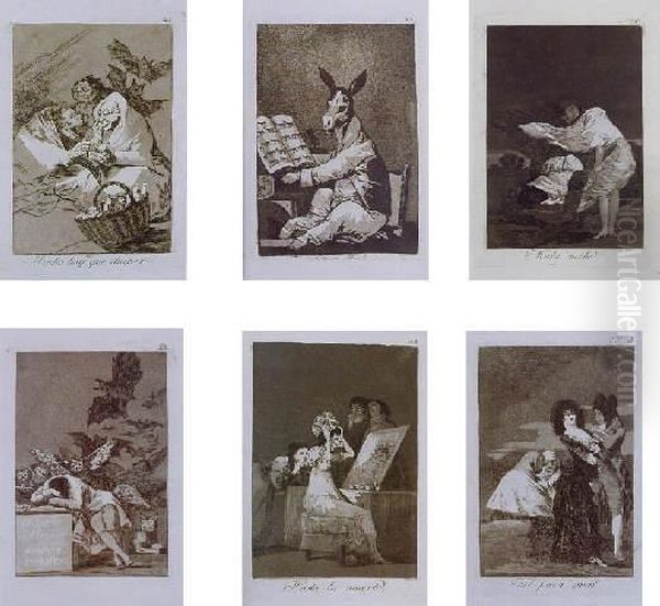 Los Caprichos Oil Painting by Francisco De Goya y Lucientes