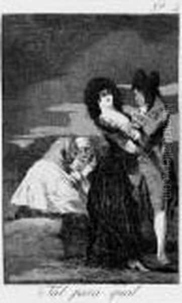 Los Caprichos Oil Painting by Francisco De Goya y Lucientes