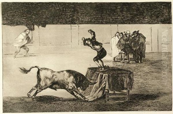 La Tauromaquia Oil Painting by Francisco De Goya y Lucientes