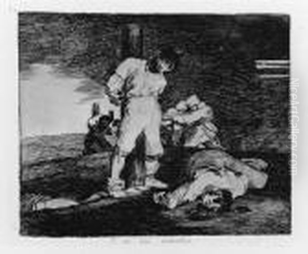 Los Desastres De La Guerra Oil Painting by Francisco De Goya y Lucientes